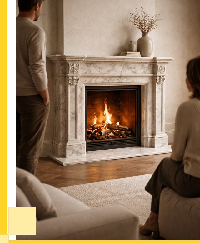 Мраморные камины под ключ в Горном-Алтайске от 259200 р. | ЭриданГрн