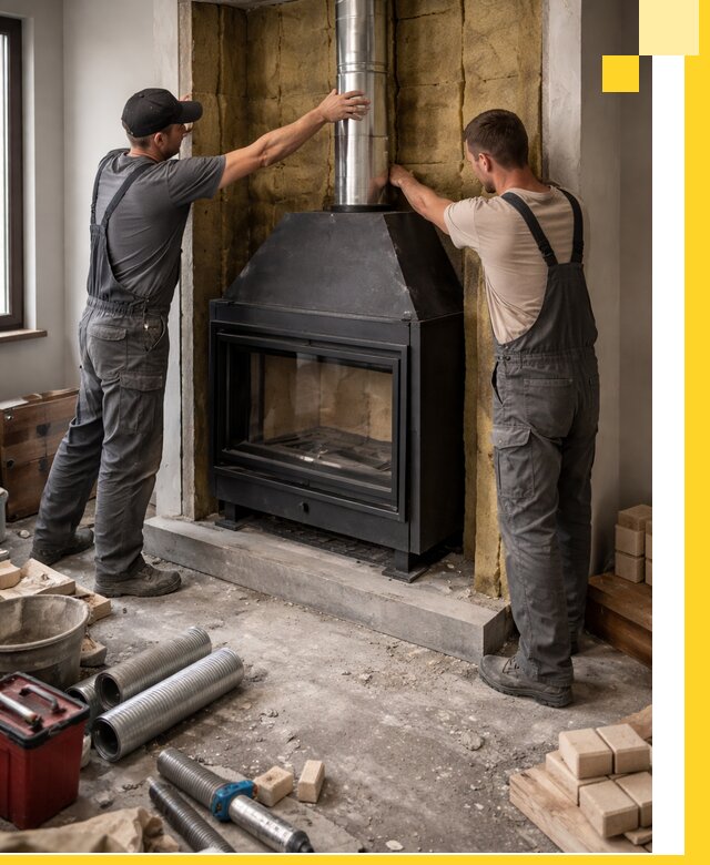Изготовление и монтаж закрытых каминов в Горном-Алтайске под ключ