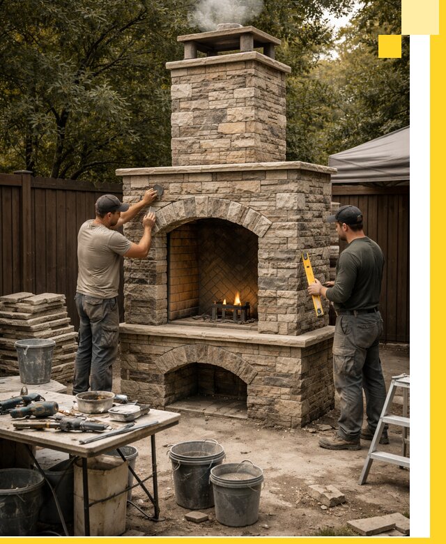 Проектирование и установка уличных каминов в Горном-Алтайске