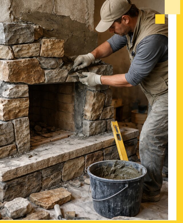 Изготовление и установка каменных каминов под ключ в Горном-Алтайске