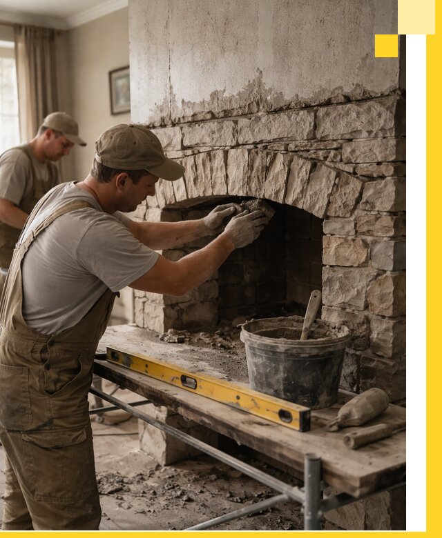 Изготовление каминов под ключ в Горном-Алтайске, монтаж и отделка