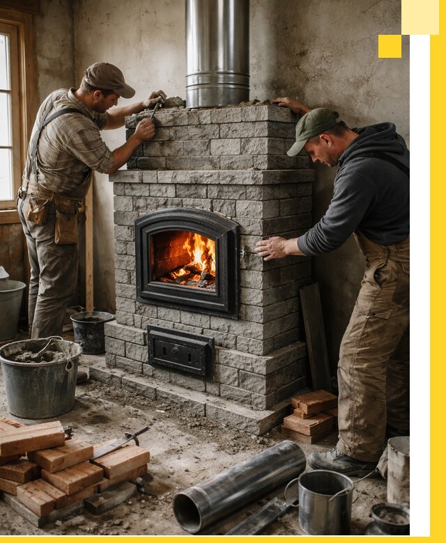 Производство, поставка и монтаж дровяных печей в Горном-Алтайске