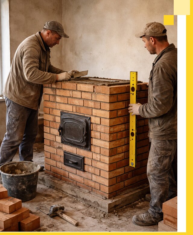 Отопительные печи под ключ в Горном-Алтайске, установка и сборка