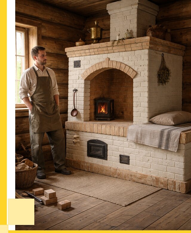 Русские печи с лежанкой под ключ в Горном-Алтайске от 155520 р. ЭриданГрн