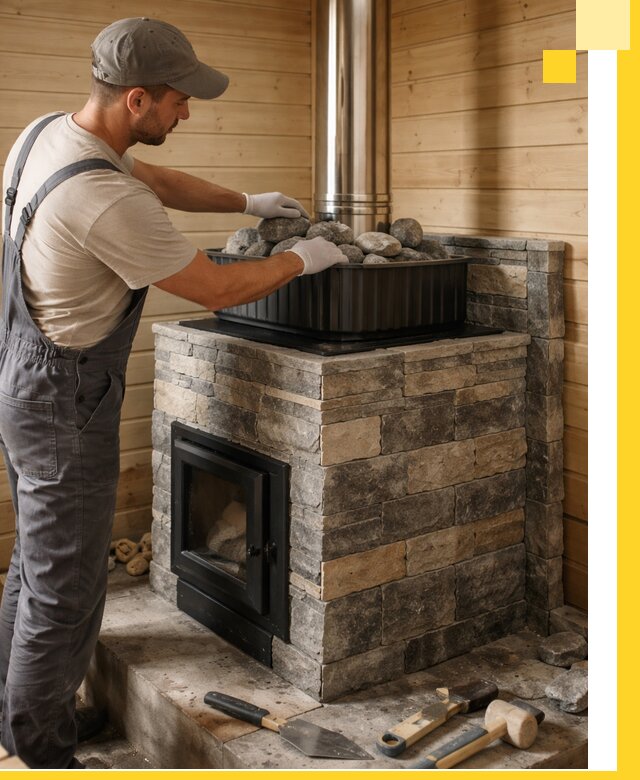 Печи для парной в Горном-Алтайске, производство, монтаж и обслуживание