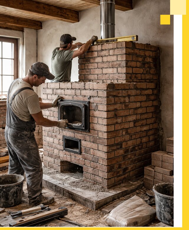 Печи для загородного дома под ключ в Горном-Алтайске — монтаж и сервис