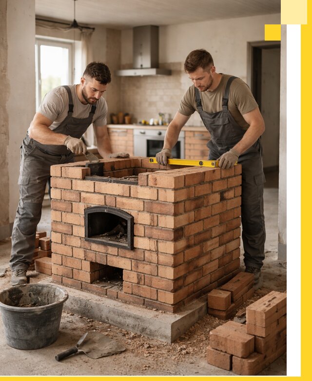 Установка и монтаж печей в частном доме в Горном-Алтайске под ключ