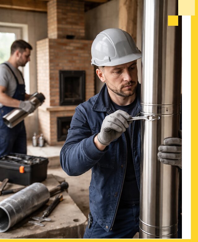 Профессиональный монтаж дымоходов для печей в Горном-Алтайске