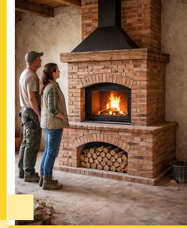 Печи камины из кирпича в Горном-Алтайске от 124416 р. | ЭриданГрн