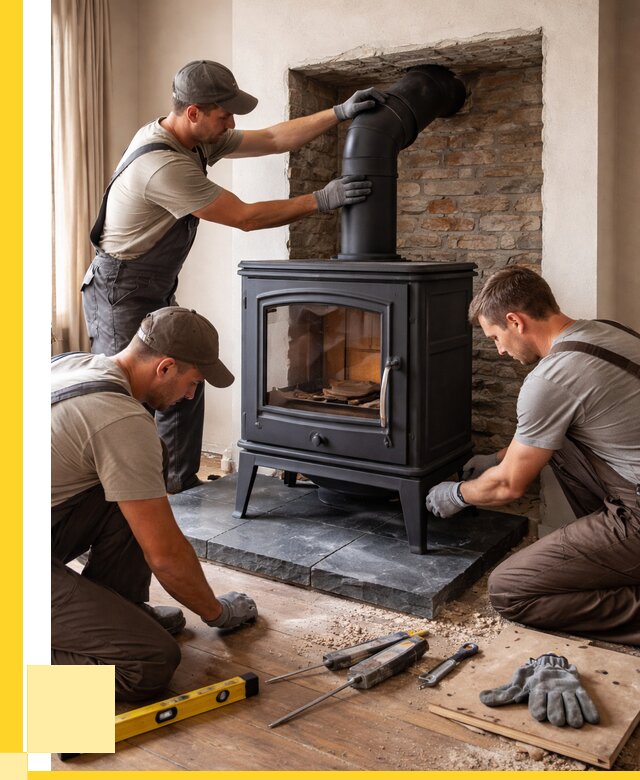 Монтаж печи камина в частном доме в Горном-Алтайске от 25920 р. | ЭриданГрн