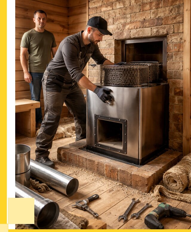 Монтаж банных печей под ключ в Горном-Алтайске от 18662 р., ЭриданГрн