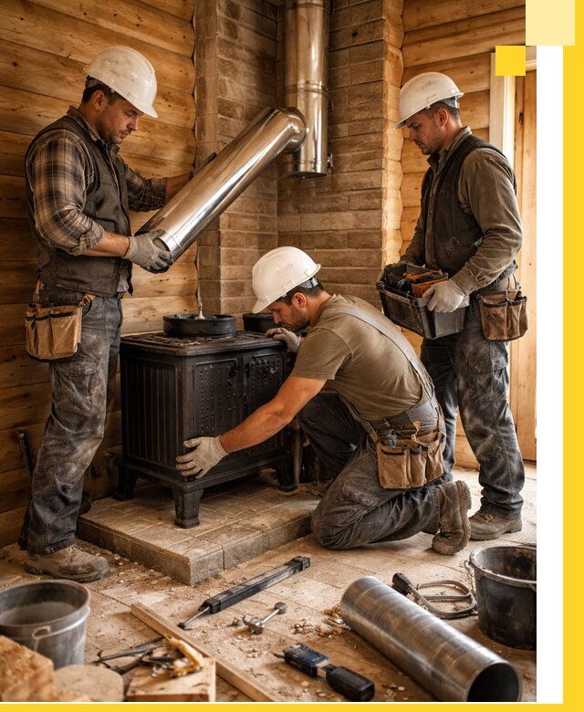 Профессиональный монтаж банных печей и дымоходов в Горном-Алтайске
