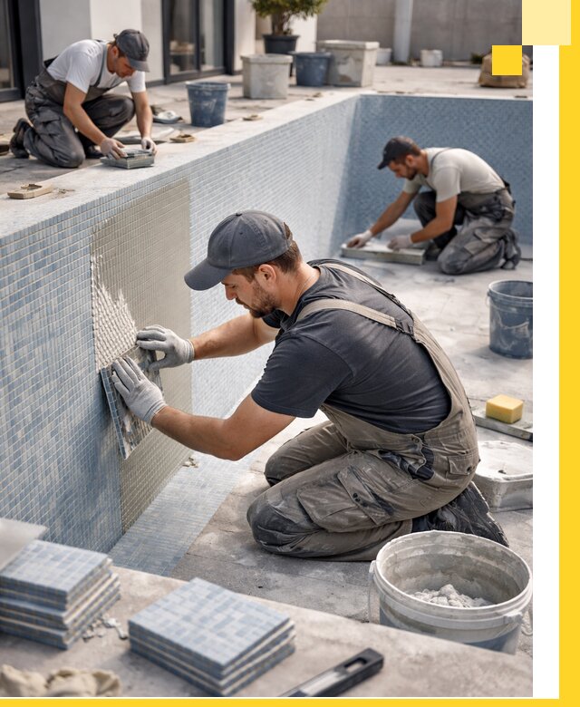 Облицовка бассейнов в Горном-Алтайске плитка мозаика гидроизоляция