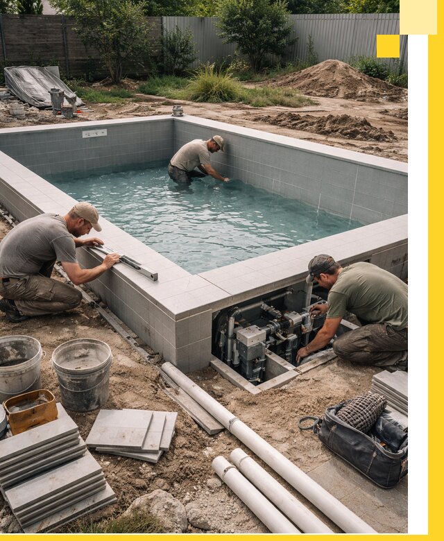 Строительство и монтаж бассейнов для дачи под ключ в Горном-Алтайске