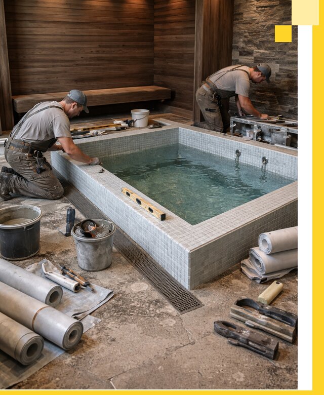 Установка и строительство бассейнов для сауны в Горном-Алтайске