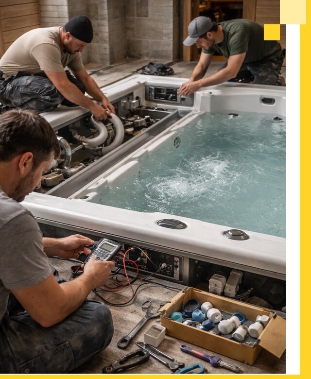 Гидромассажные бассейны под ключ в Горном-Алтайске, дизайн и монтаж