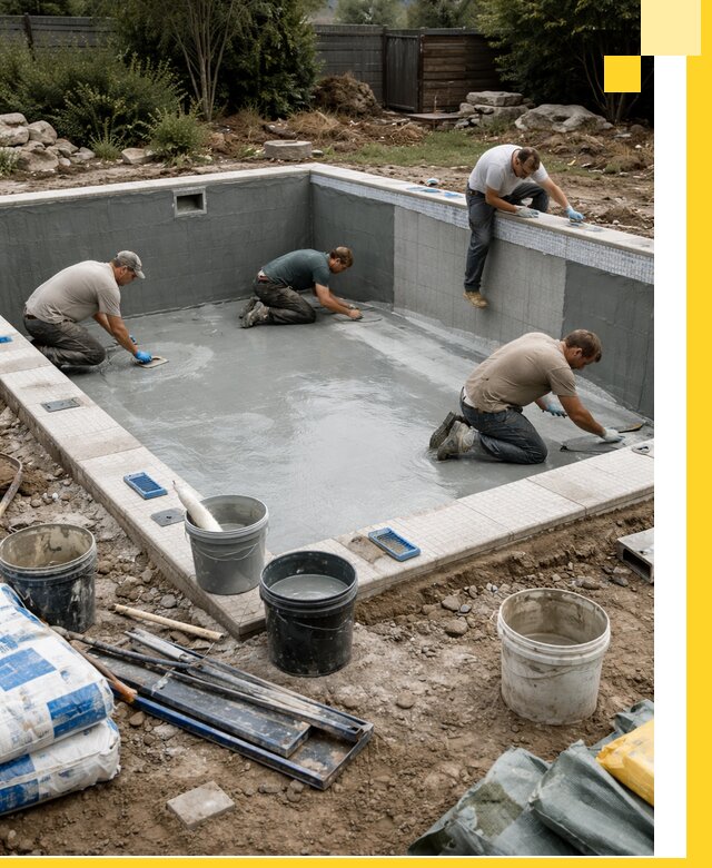 Изготовление и монтаж чаши бассейна под ключ в Горном-Алтайске