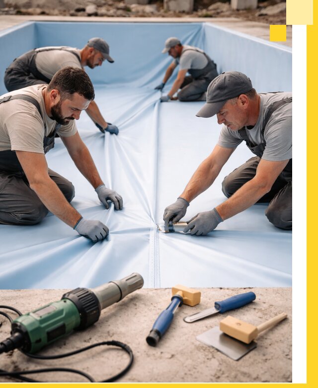 ПВХ пленка для бассейнов с монтажом и гарантией в Горном-Алтайске