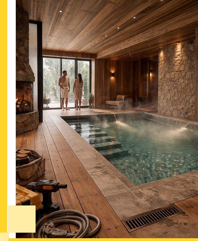 Проекты бань с бассейном под ключ в Горном-Алтайске от 77760 р., ЭриданГрн