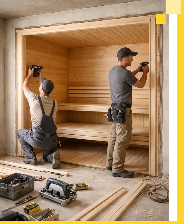 Монтаж саун под ключ в Горном-Алтайске — проектирование и установка