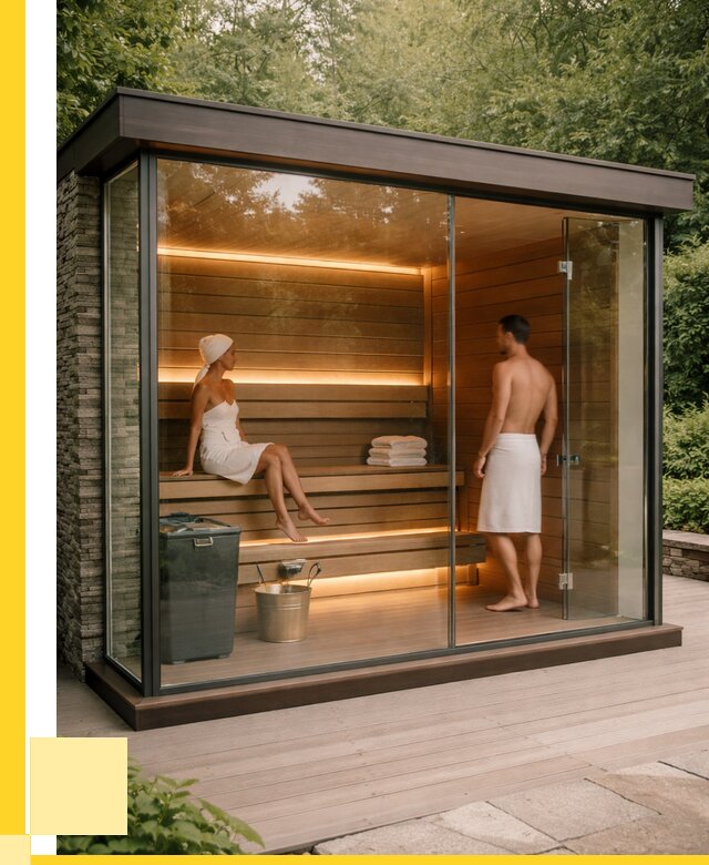 Сауна стеклянная и двери для сауны в Горном-Алтайске от 259200 р. | ЭриданГрн