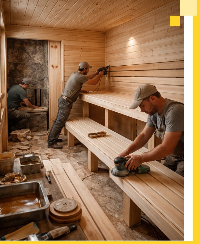 Профессиональная отделка бань в Горном-Алтайске под ключ, с гарантией