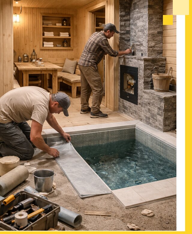 Строительство бань с комнатой отдыха под ключ в Горном-Алтайске