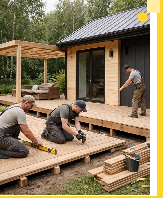 Строительство бань с террасой и бассейном под ключ в Горном-Алтайске