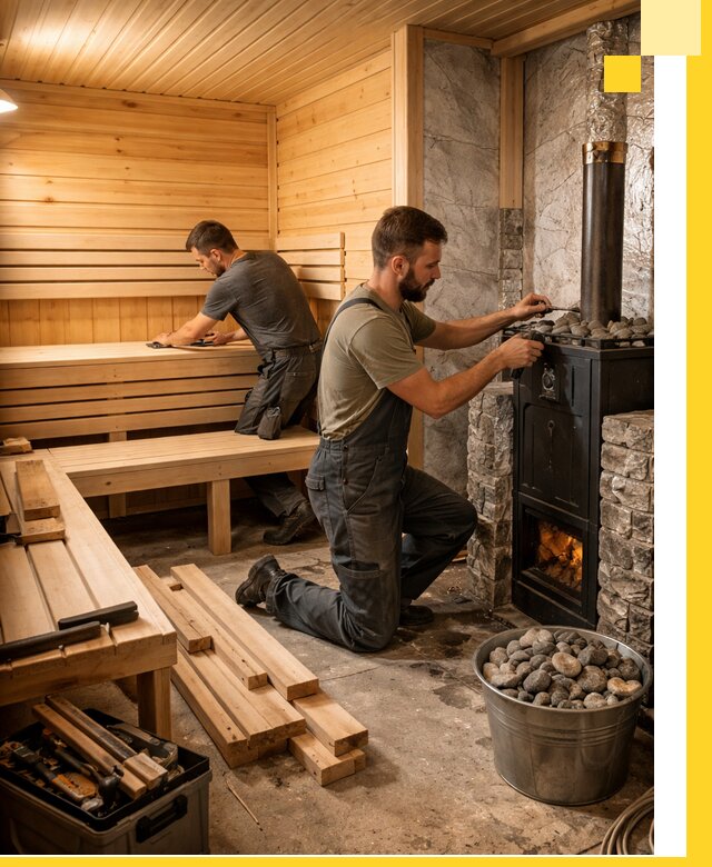 Дизайн и строительство интерьеров бань под ключ в Горном-Алтайске