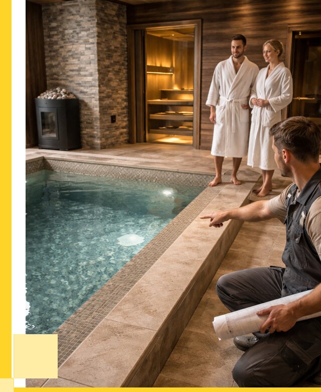 Проект бани с бассейном под ключ в Горном-Алтайске от 67392 р. | ЭриданГрн