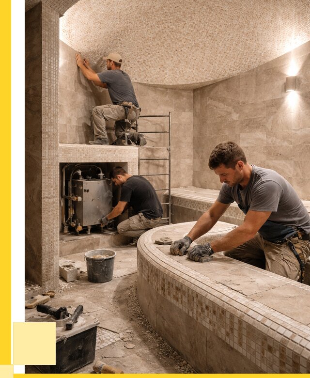 Монтаж хамамов под ключ в Горном-Алтайске от 259200 р. ЭриданГрн