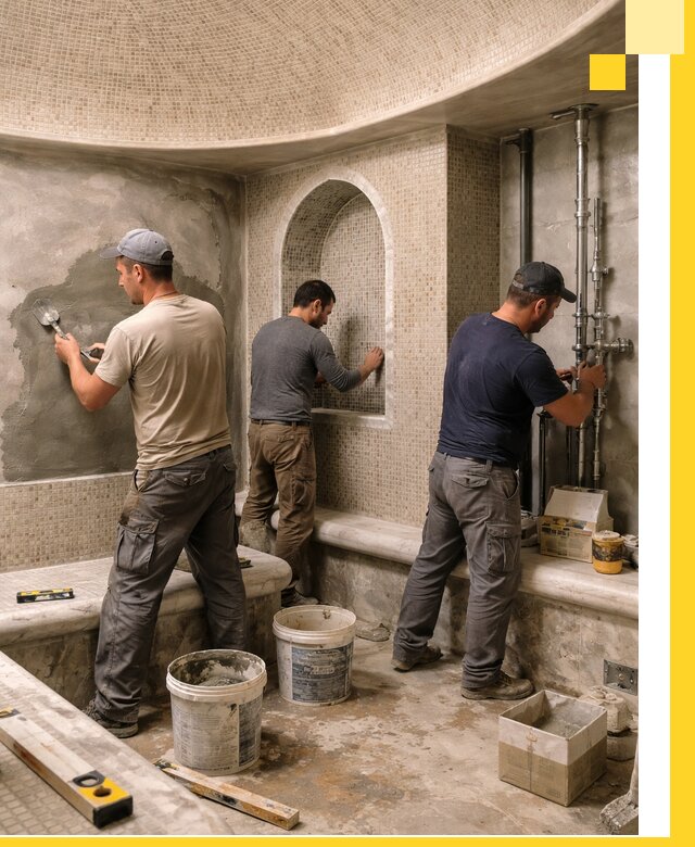 Профессиональный монтаж хамамов под ключ в Горном-Алтайске с гарантией