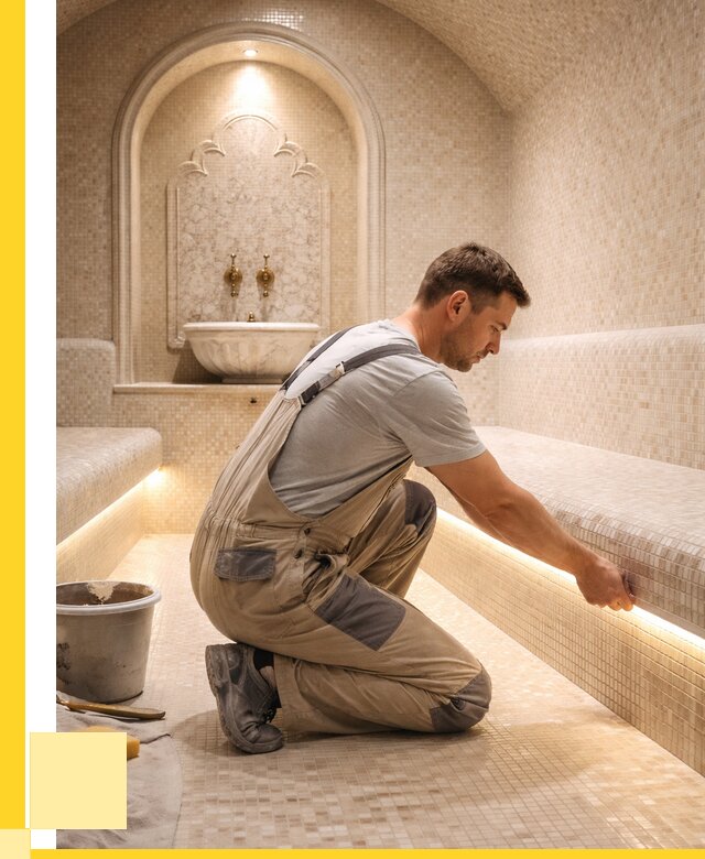 Отделка хамамов под ключ в Горном-Алтайске от 5702 р. | ЭриданГрн