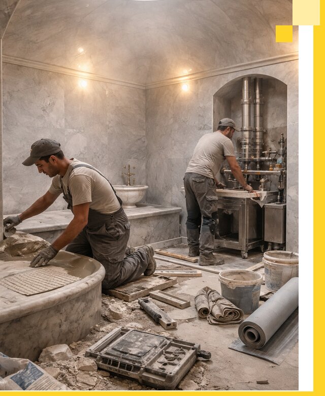 Строительство турецких бань хаммам под ключ в Горном-Алтайске