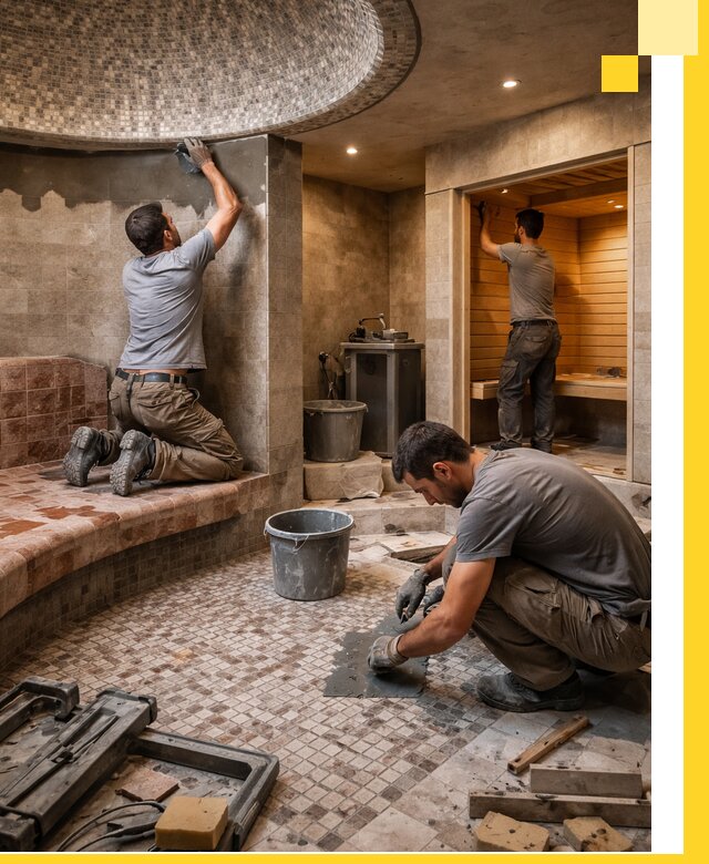 Проект и строительство хамама бани и сауны под ключ в Горном-Алтайске