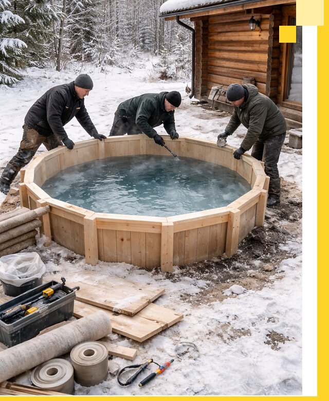 Изготовление и установка ледяных купелей под ключ в Горном-Алтайске